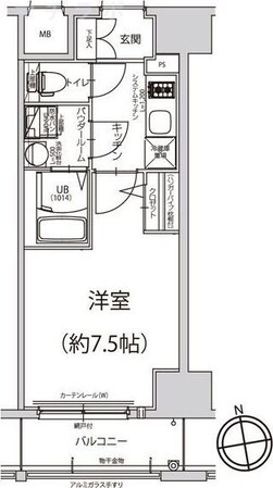 今池駅 徒歩4分 6階の物件間取画像